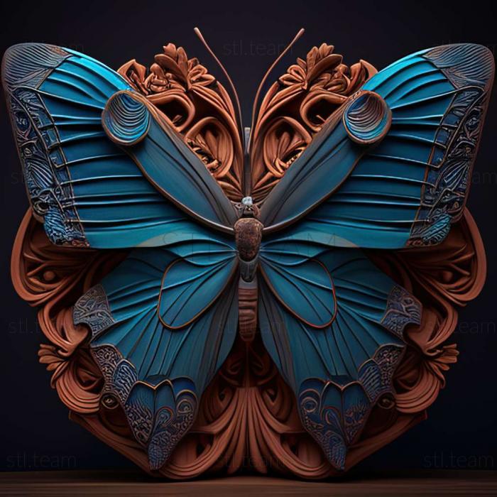 3D модель Morpho peleides (STL)